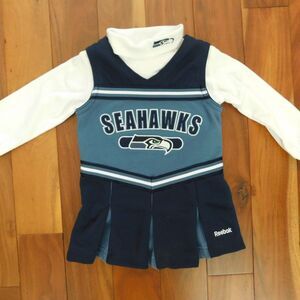 Seattle Seahawks NFL Cheerleader Girl’s Baby Football Dress & Shirt Set 12m EUC